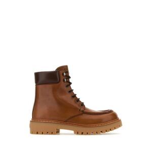 PRADA Women's Pointed-Toe Stiletto Knee-High Boots Women CAMEL